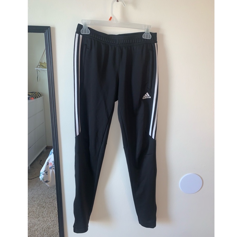 classic adidas black joggers